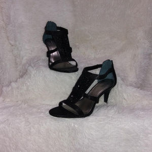 Style & Co. Glitter And Rhinestone Pacina Heels